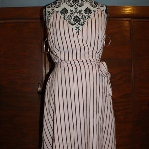 Striped Wrap dress